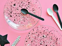 Your DIY Family Paint Splattered Plates